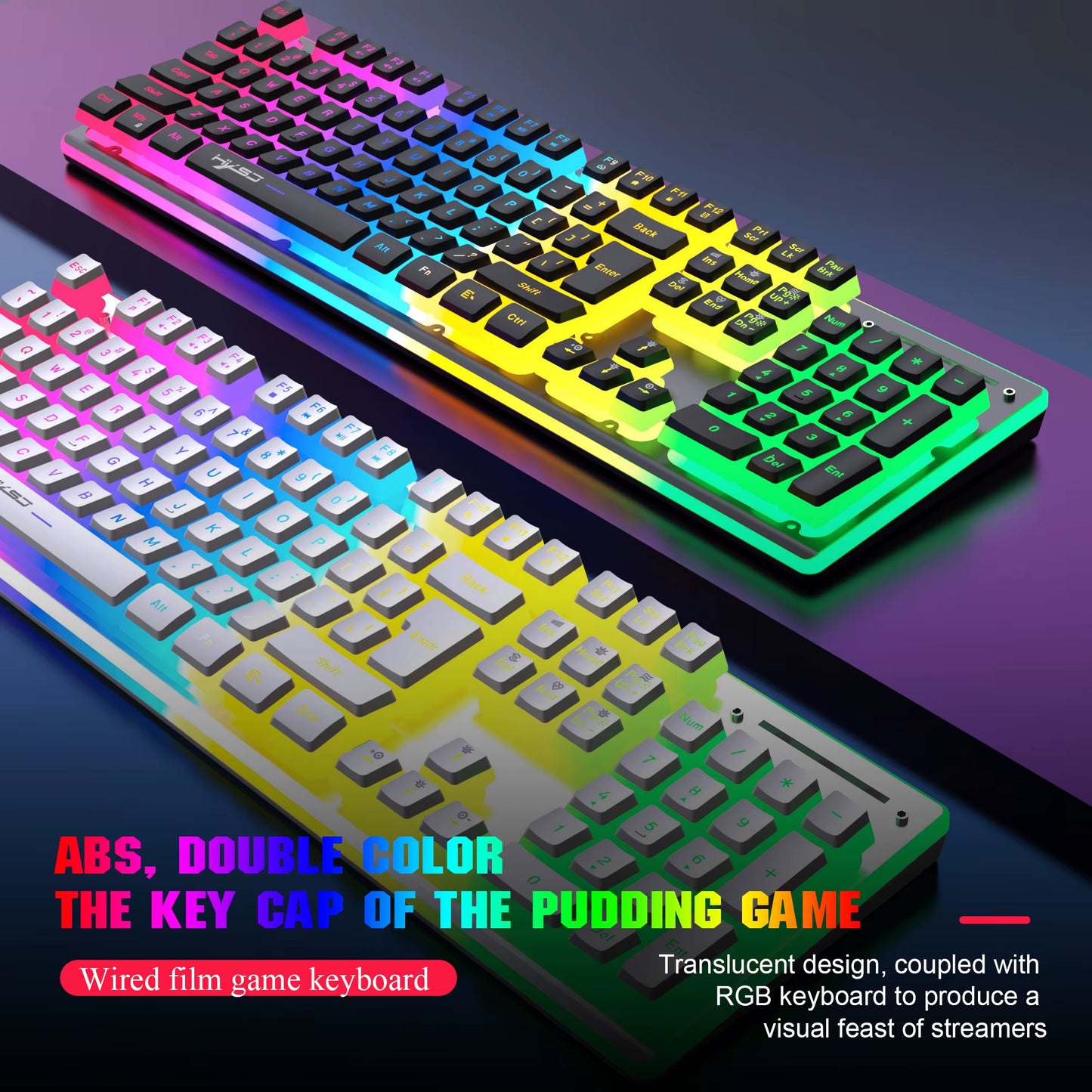 2025 New Arrival  L96 104 Keys 2.4G Wireless Pc Keyboard Mechanical Feeling Gaming Keyboard and Mouse Combos for Laptop Game